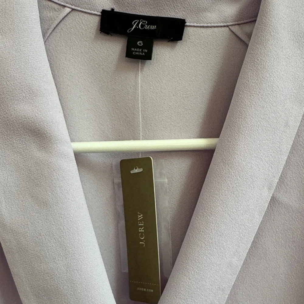 NWT J. Crew Lavender Wrap Blouse - Picture 3 of 6
